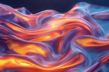 Soft Glow: Abstract Background Fabric Flow