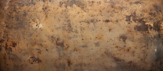 A weathered and corroded metal surface showing signs of oxidation with a prominent hole in the center - obrazy, fototapety, plakaty