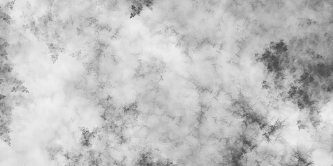 Silver with gray ink and watercolor textures on white paper background. Abstract background with white paper texture and silver ink effect black and white grunge texture. Concrete old and grainy wall.