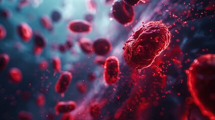 Explore the theme of health in a dynamic composition using heliotype printing techniques , 8K