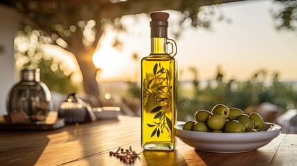 bottle rustic olive oil