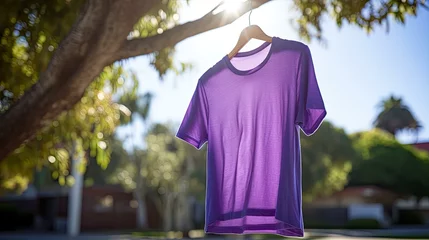 Deurstickers lilac purple t shirt © vectorwin