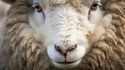 curly zealand sheep farm