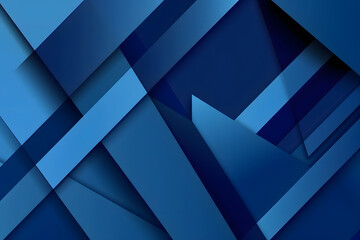Fototapeta premium abstract geometric background of lines and shapes in dark blue colors. Geometric design in blue tones