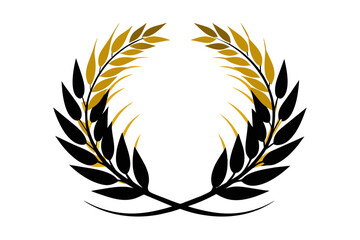 Exquisite silhouette of golden wheat. A collection of meticulously crafted corn vector symbols, elegantly isolated on a pristine white background