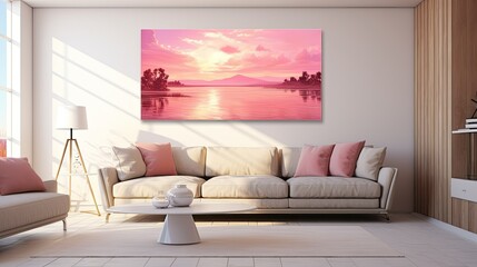 artist oil painting pink