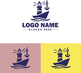 ship sea shipping cargo cruise ocean ship boat logo icon vector for business app silhouette logo template