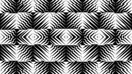 Abstract creative triangle stripe pattern geometric shape monochrome background illustration.