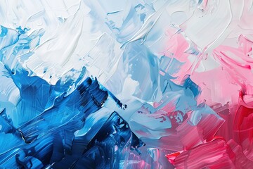 oil painting, pink, white, blue colors. Abstract art background. Oil painting on canvas