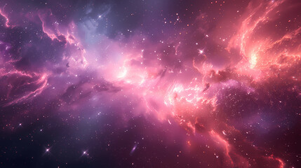 Space background; Universe with stars and cosmic dust, Sky full of beautiful cosmos clouds; Wallpaper