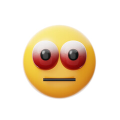 3D illustration of cursed. 3d emoji