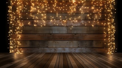 surface wood background with lights