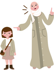mother angry to kid