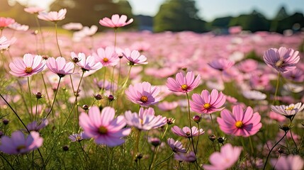 wilds pink flower garden - Powered by Adobe