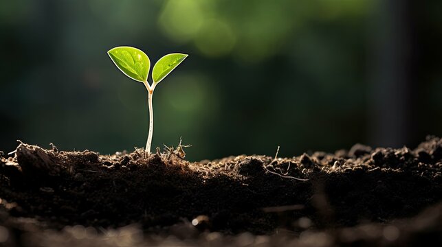 nature seedling sprouting
