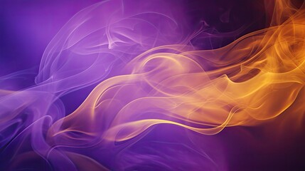 Fototapeta premium wisps purple and gold smoke