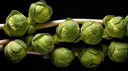vegetable brussels sprouts stalk