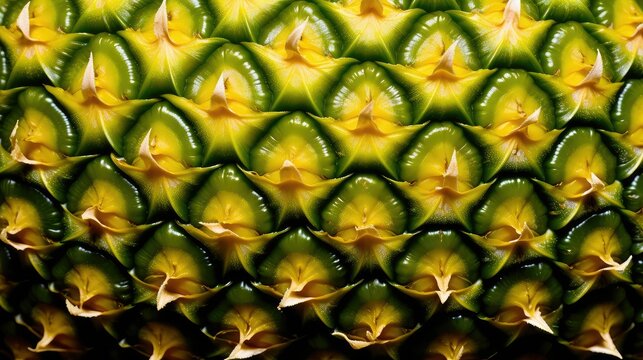 juicy whole pineapple fruit