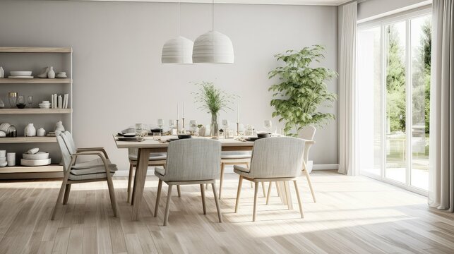 pale dining room gray