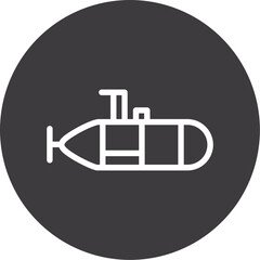 Autonomous Underwater Vehicle Icon