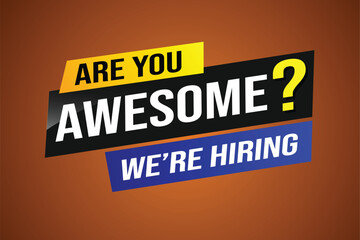 Are you awesome word concept vector illustration  and 3d style, landing page, template, ui, web, mobile app, poster, banner, flyer, background, gift card, coupon, label, wallpaper

