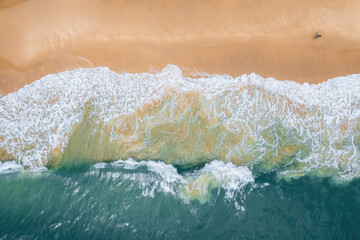 Fototapeta na wymiar Above the Tide: Capturing the Sea's Timeless Rhythm
