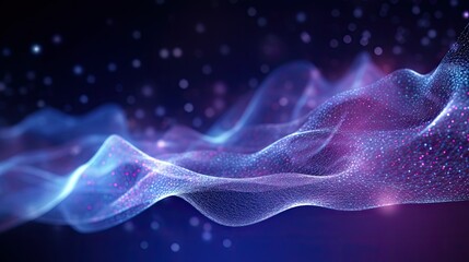 digital abstract technology particles mesh background