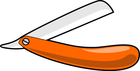 knife scissor vector barber shop logo