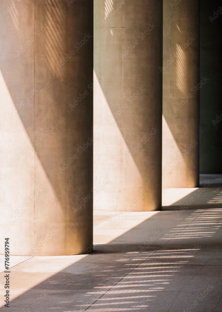 Poster Columns building lighting shade shadow Architecture details