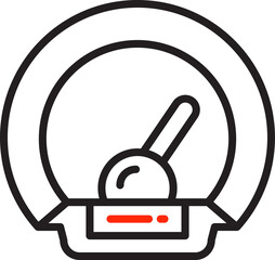 Speedometer Gauge Icon