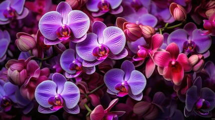 Fototapeta na wymiar colors purple and pink flowers