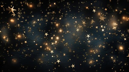 Obraz na płótnie Canvas scattered metallic stars