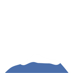 Snow Covered Mountain Vector Illustration