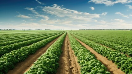 Fototapeta na wymiar harvest field potato vegetable