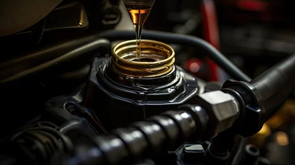 Fotobehang motor quart of oil © vectorwin