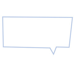 Pastel text bubbles outline for cartoon, comic, marketing, communications, sticker, decoration, social media, print, template, manga, messages, card, chat, png, transparent background