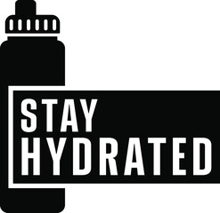 Stay hydrated icon to promote drinking water