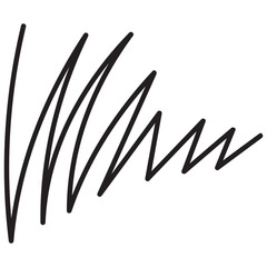 Line brush strokes marker sketch underline. Hand drawn marker scribbles.