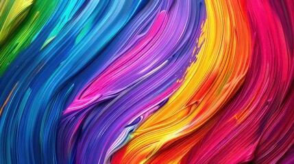 colors of rainbow. colorful brush strokes of oil paint on the canvas. abstract colorful background 
