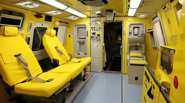 medical helicopter interior