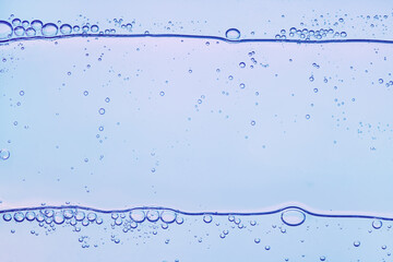 Liquid gel or serum on a screen of microscope blue  reflected background