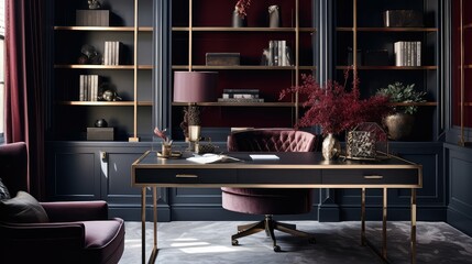 luxury burgundy interiors