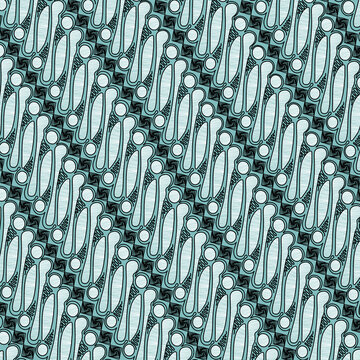 Illustration of parang batik in java, indonesia, vector illustration