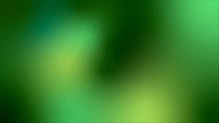 green abstract grainy gradient color background, illustration of green radial grain gradient background and wallpapers © Nuwirana