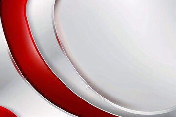 a red and white curved lines