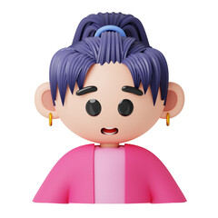 3D illustration of female