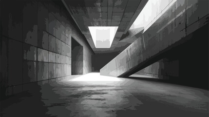 Empty dark abstract concrete smooth interior