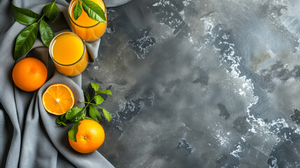 Tangy freshness: droplets sparkle, hinting at the invigorating zest and pure essence of freshly squeezed orange juice. - obrazy, fototapety, plakaty