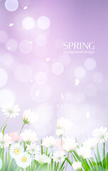 Spring season style background design.