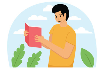 World Book Day Flat Illustration